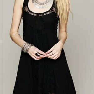Free People Like A Virgin Dress Black Boho